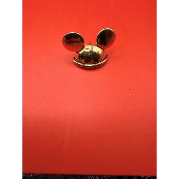 Disney Jewelry - RARE VINTAGE Mickey Mouse Club Hat Ears Earhat Gold Tone Mousekeeter Disney Pin